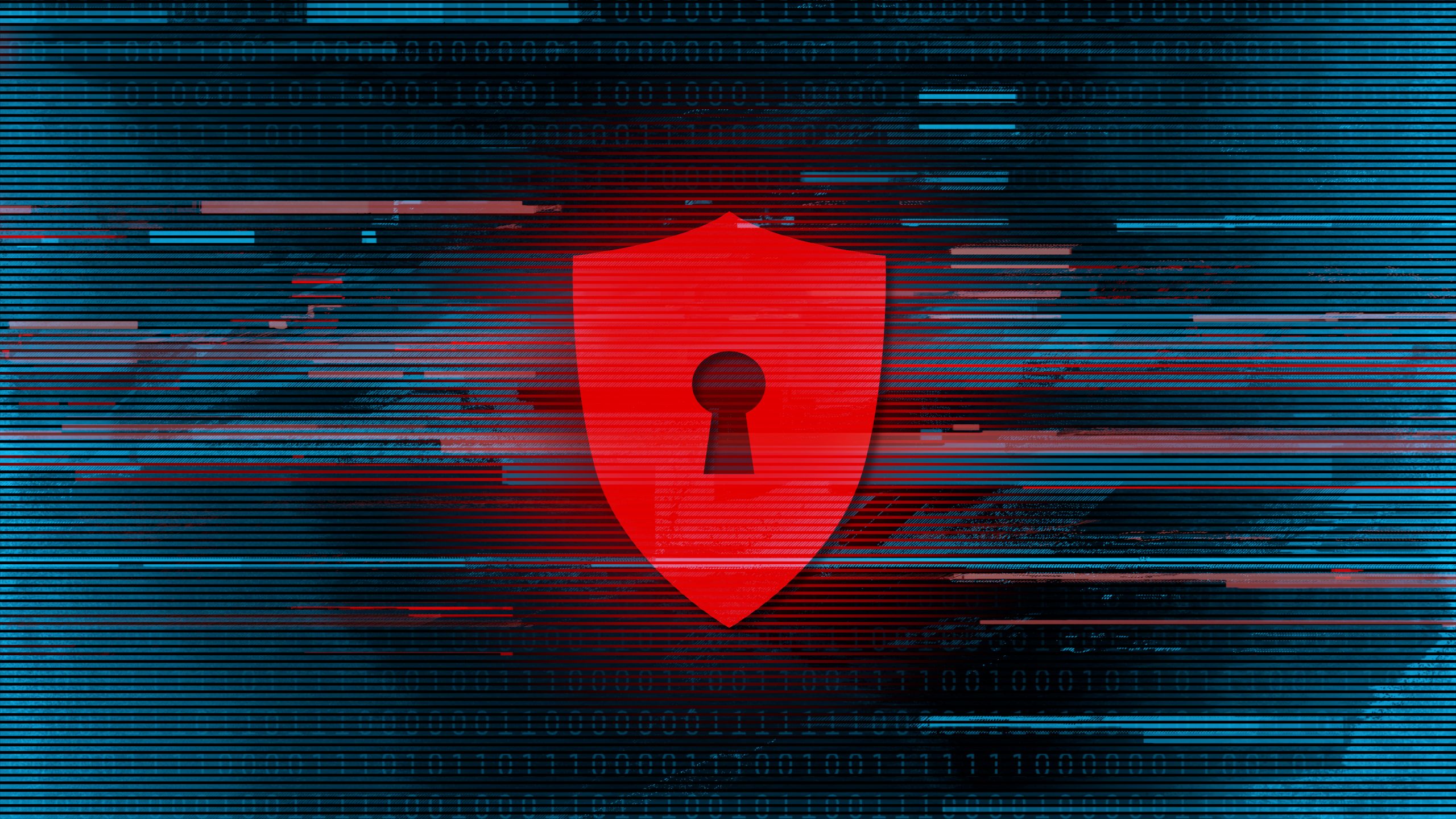 Shield - abstract glitch background